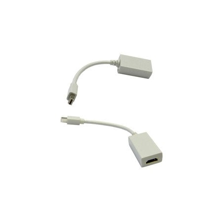 Cable Wholesale Mini DisplayPort to HDMI Passive Adapter Cable, Mini DisplayPort (MiniDP/mDP) Male to HDMI 30H1-63000